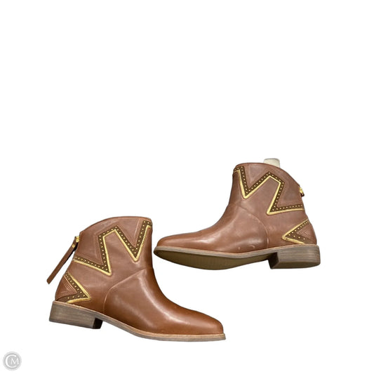 Boots Designer By Ugg In Brown, Size: 10