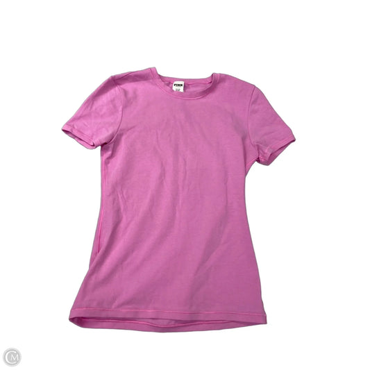 Top Short Sleeve Basic By Pink In Pink, Size: S