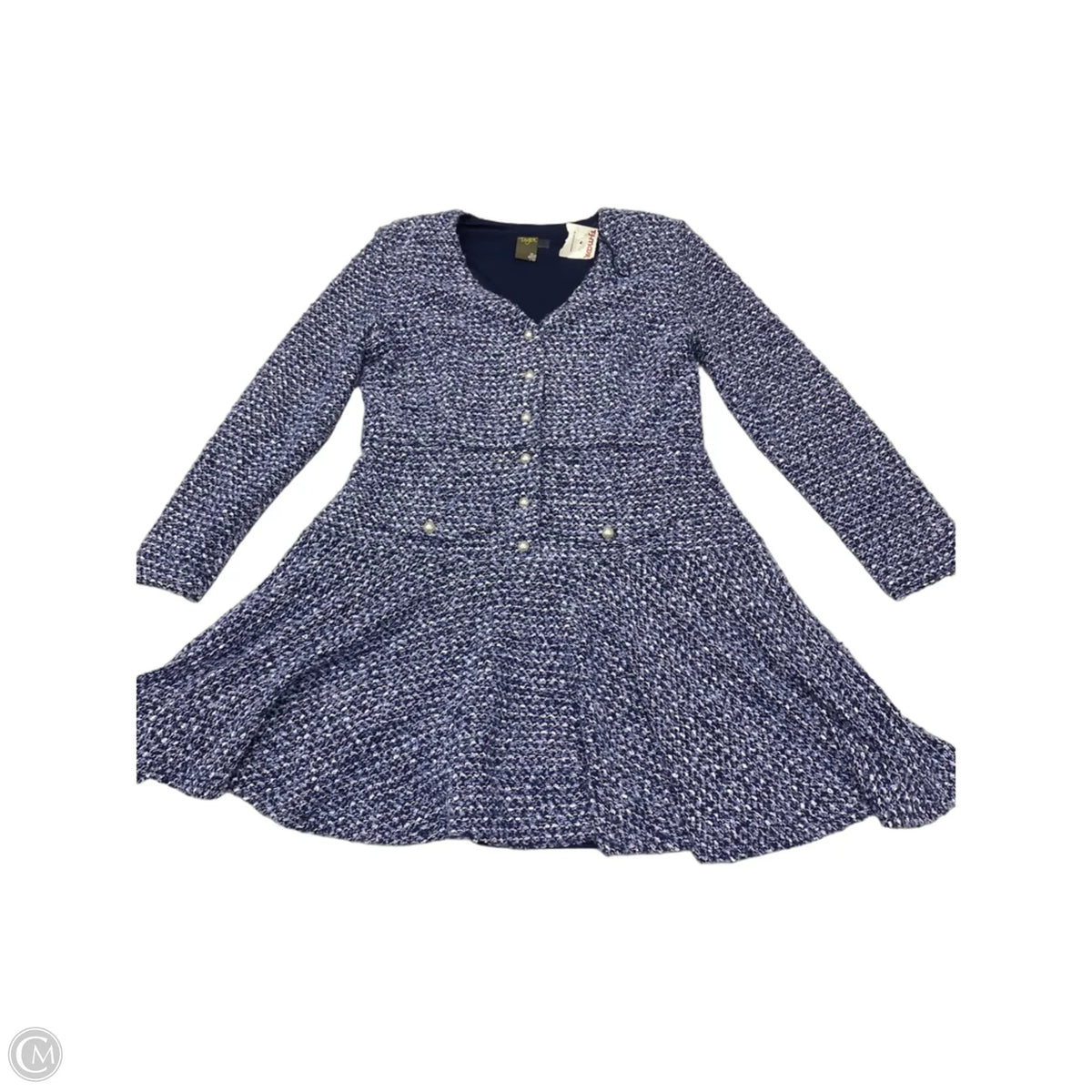 Dress Work By Taylor In Blue, Size: L