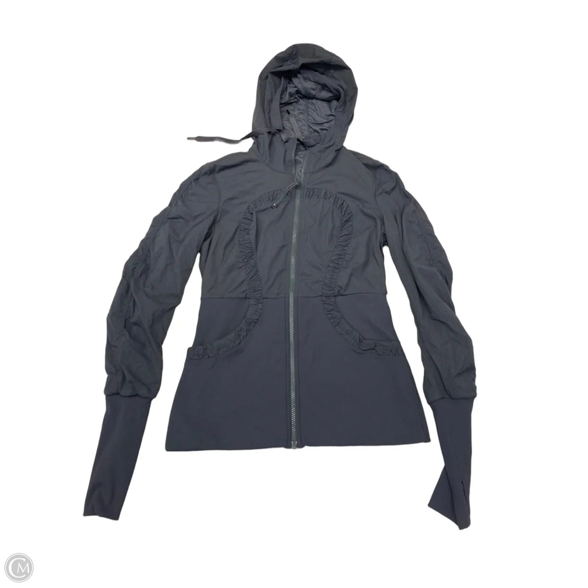 Athletic Jacket By Lululemon In Grey, Size: M