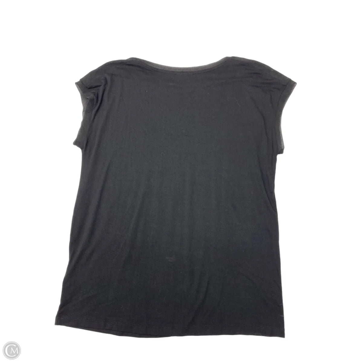 Top Short Sleeve By Tahari In Black, Size: S
