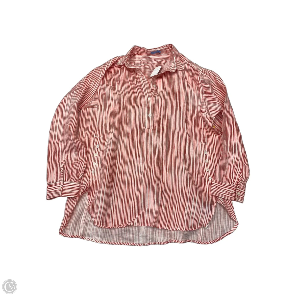 Top Long Sleeve By J Mclaughlin In Striped Pattern, Size: S
