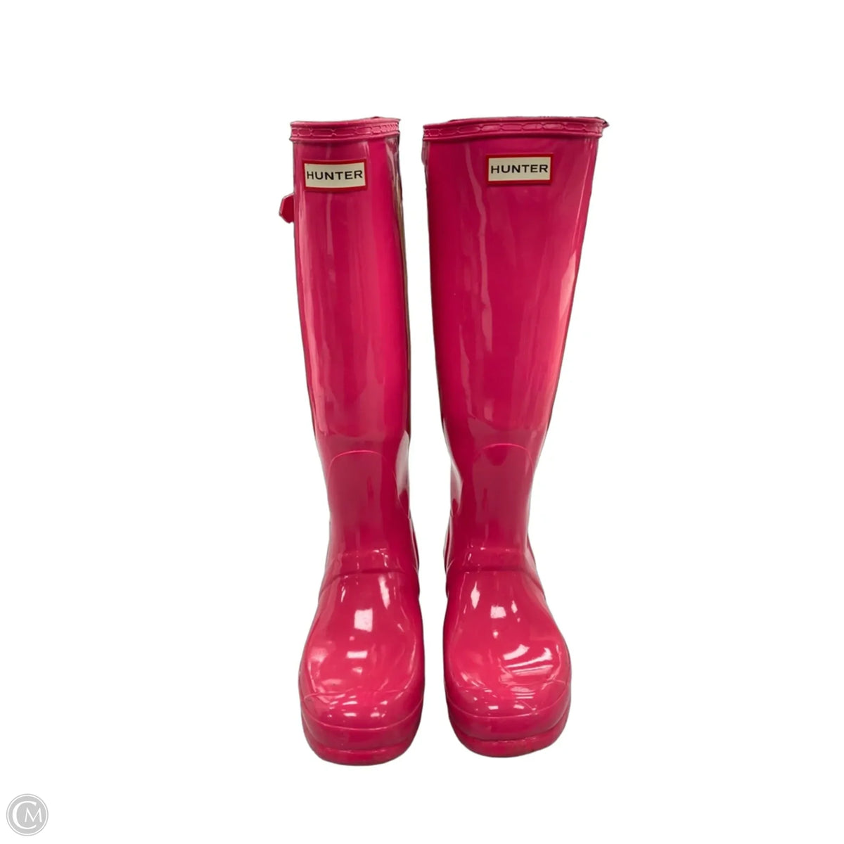 Boots Designer By Hunter In Pink, Size: 9