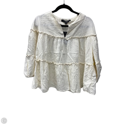 Top 3/4 Sleeve By Marc New York In Cream, Size: L