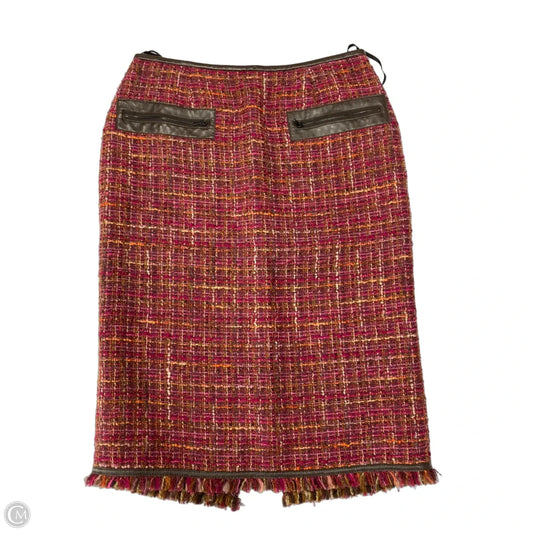 Skirt Designer By Lafayette 148 In Red, Size: 4