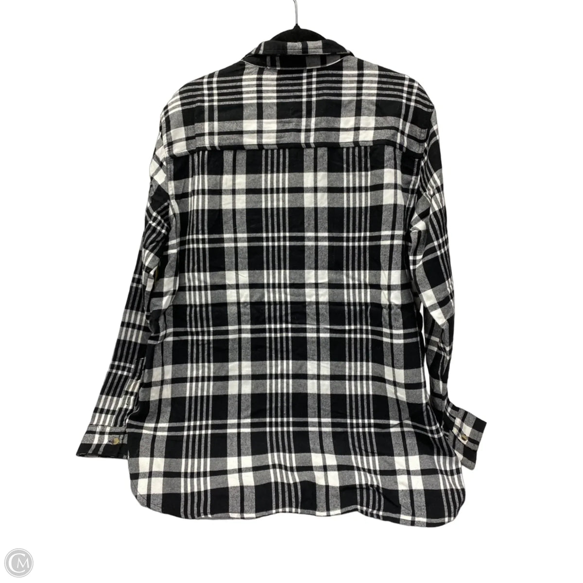 Top Long Sleeve By Jachs Girlfirend In Plaid Pattern, Size: Xl