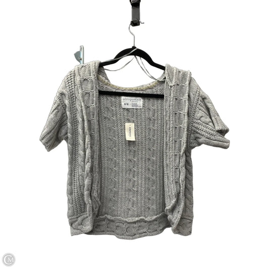 Sweater Cardigan By Aeropostale In Grey, Size: M