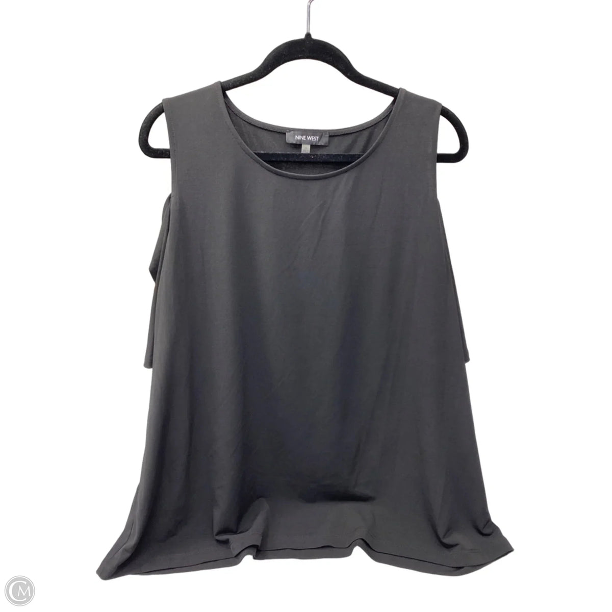 Top Short Sleeve By Nine West In Black, Size: 2x