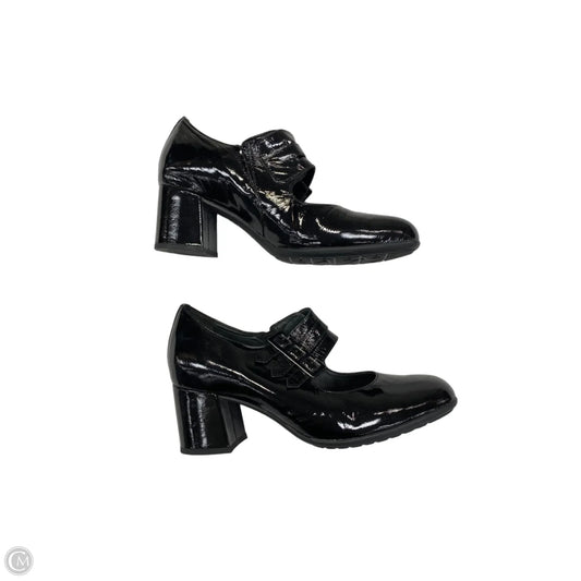 Shoes Heels Block By Earthies In Black, Size: 8