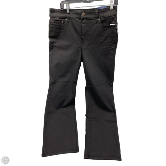 Jeans Boot Cut By Talbots In Black Denim, Size: 14p