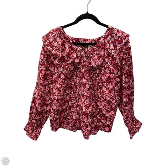 Top Long Sleeve By Talbots In Floral Print, Size: Xlp
