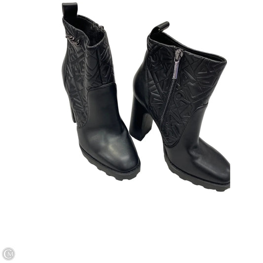 Boots Designer By Karl Lagerfeld In Black, Size: 6.5