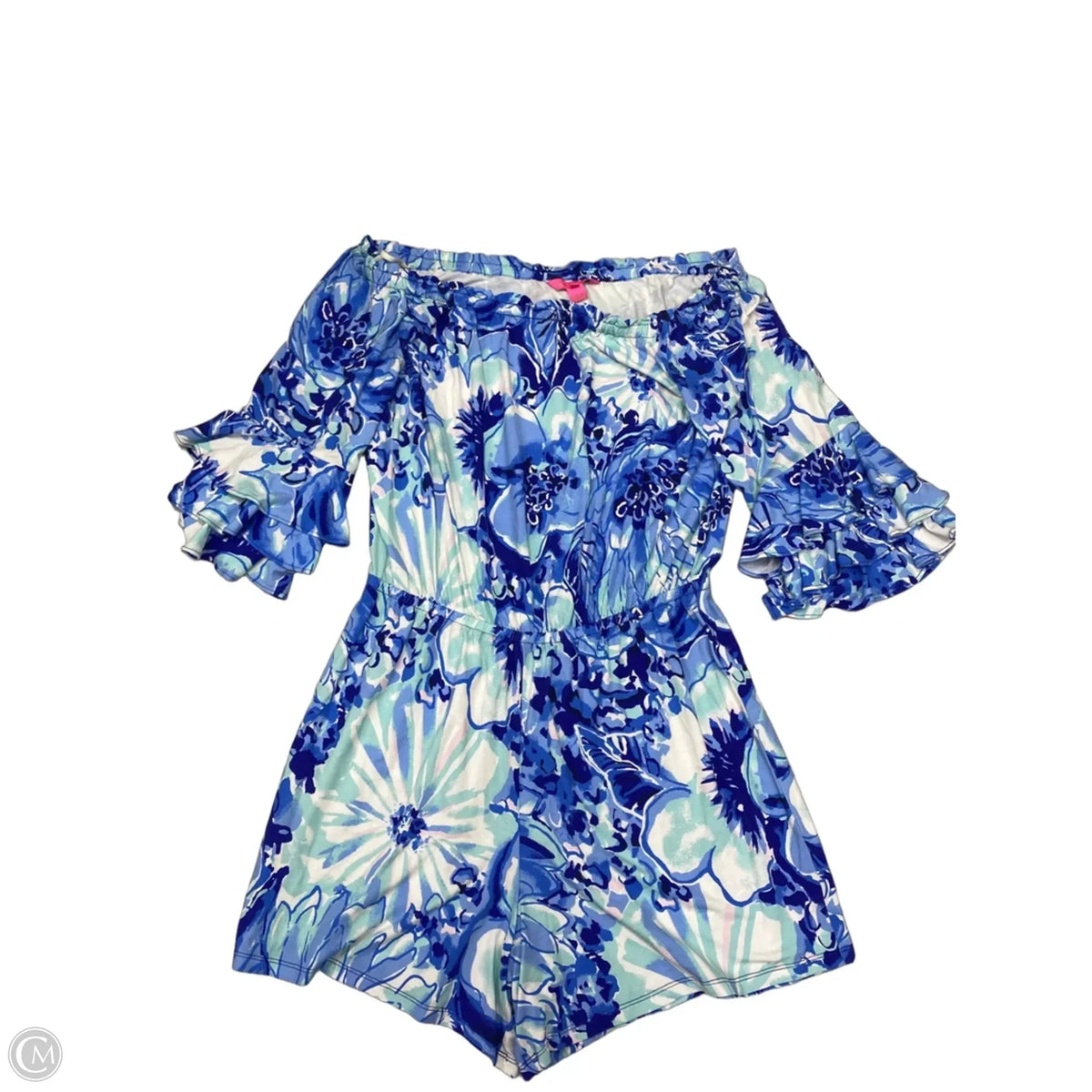 Romper Designer By Lilly Pulitzer In Blue, Size: L