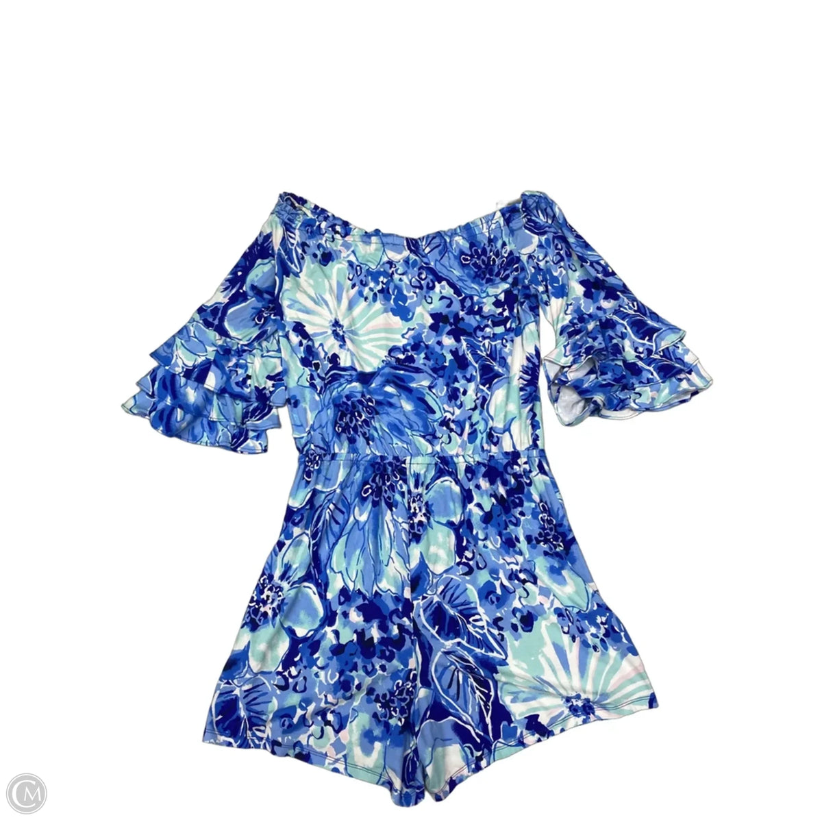 Romper Designer By Lilly Pulitzer In Blue, Size: L