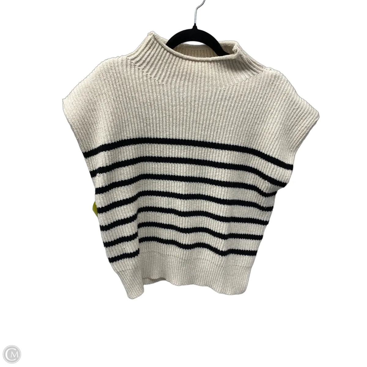 Sweater Short Sleeve By Le Lis In Striped Pattern, Size: S