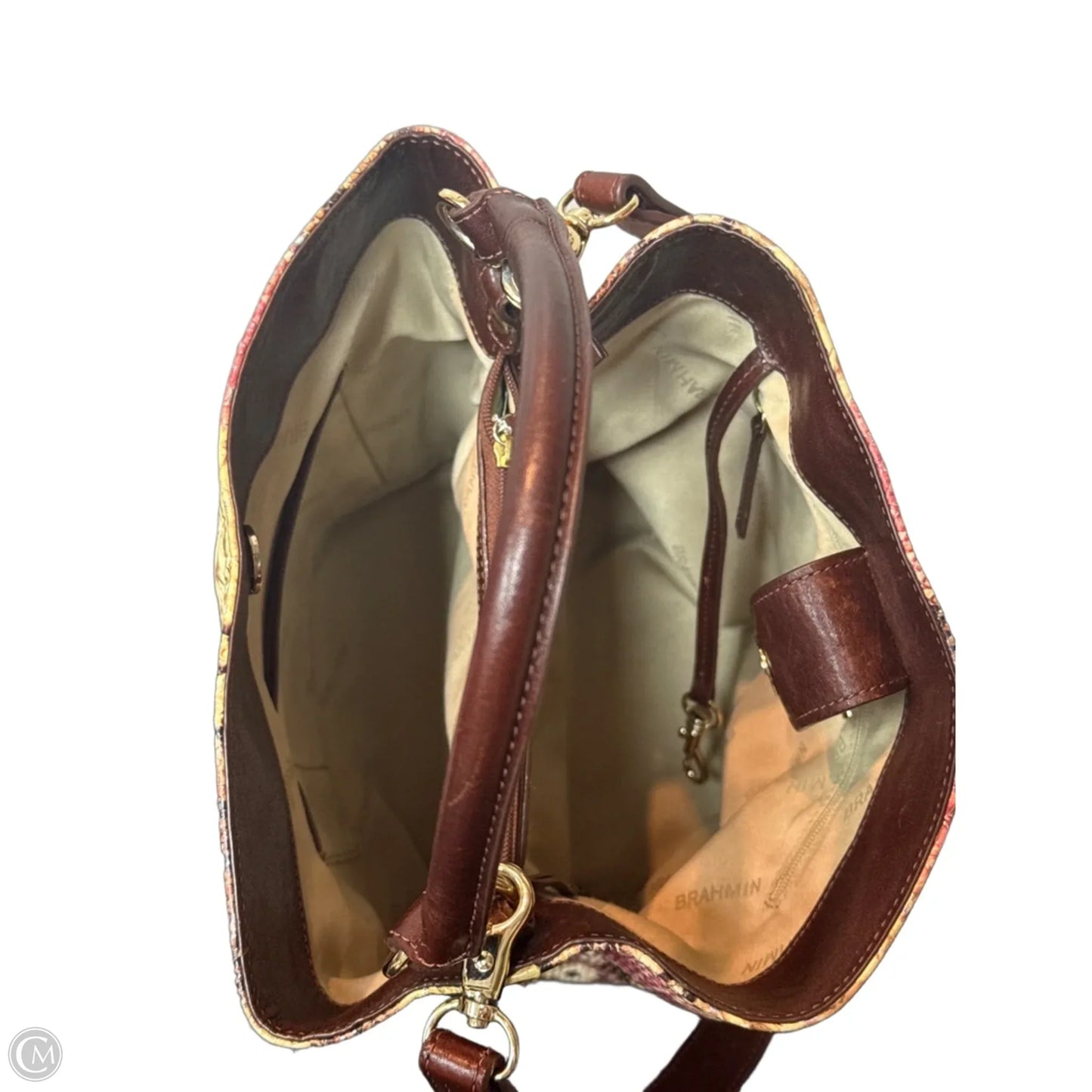 Tote Designer By Brahmin, Size: Medium