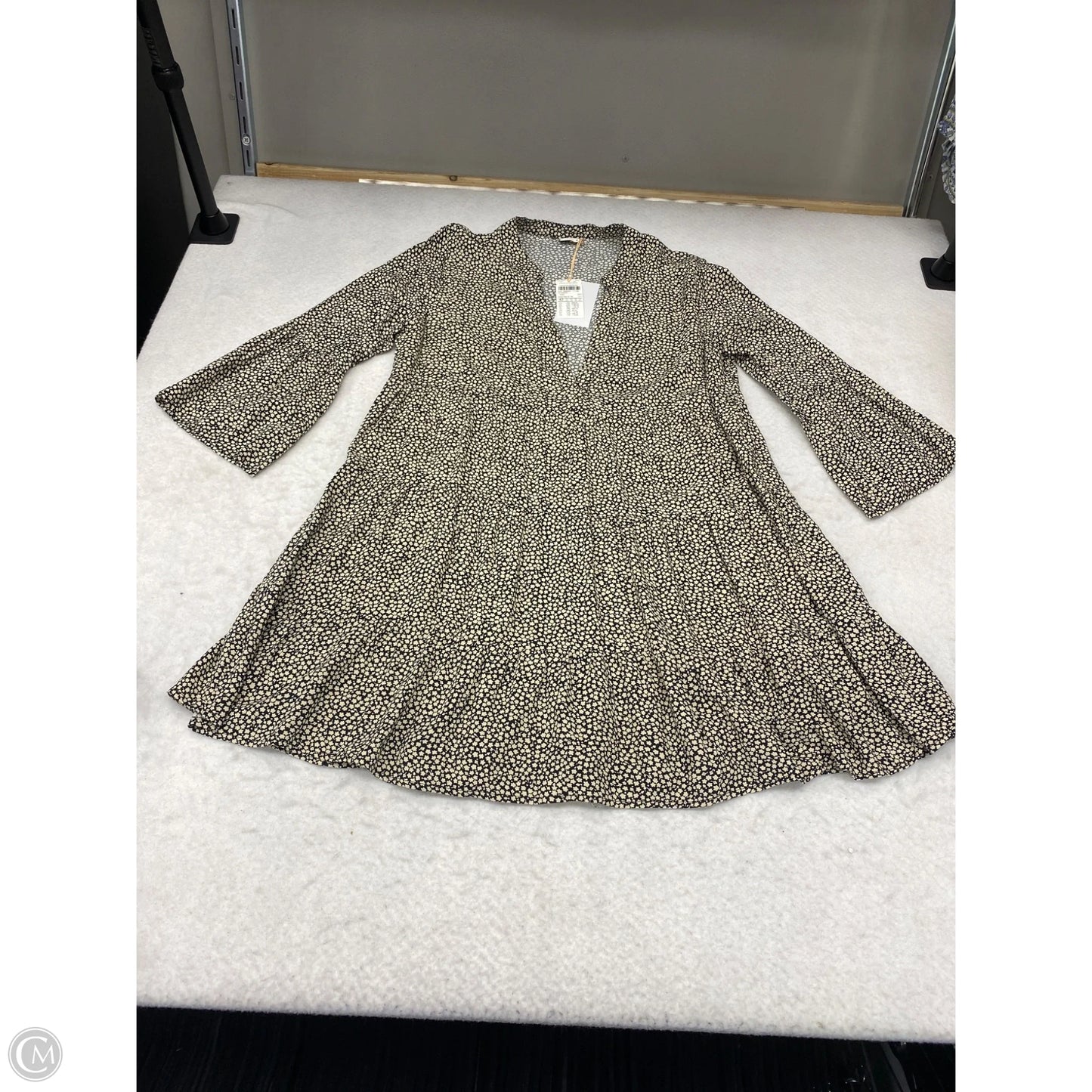 Dress Casual Short By Cmc In Black & Cream, Size: 12