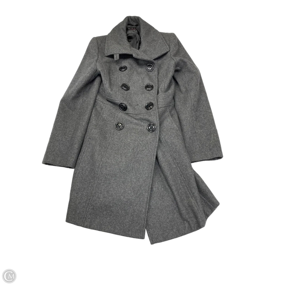 Coat Wool By Cmb In Grey, Size: S