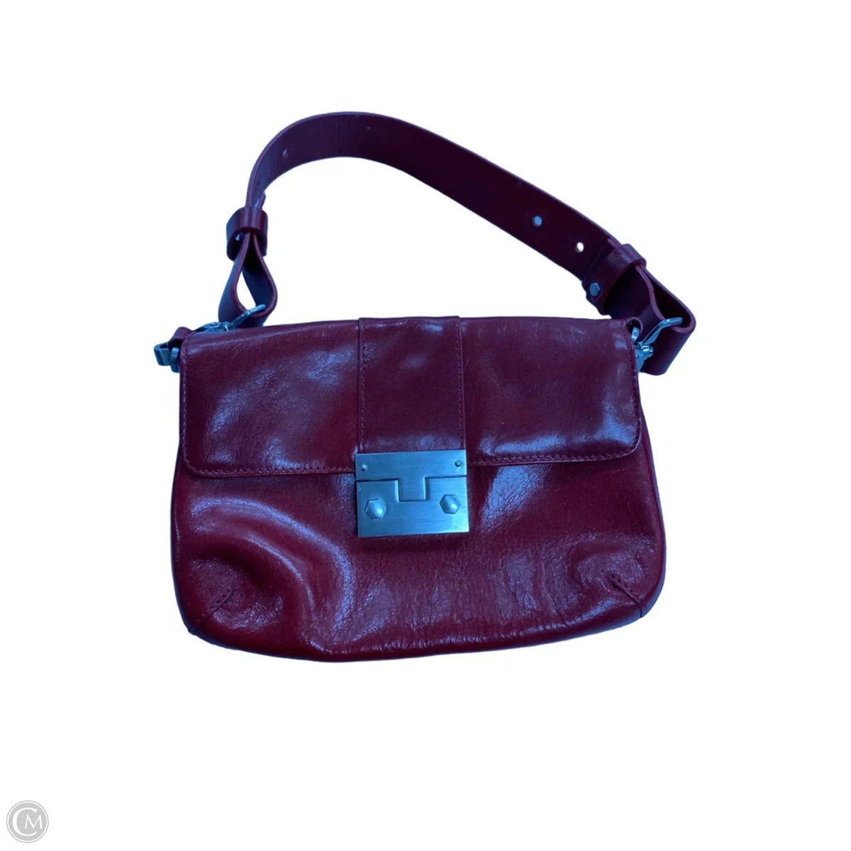 Handbag Leather By Hobo Intl, Size: Medium