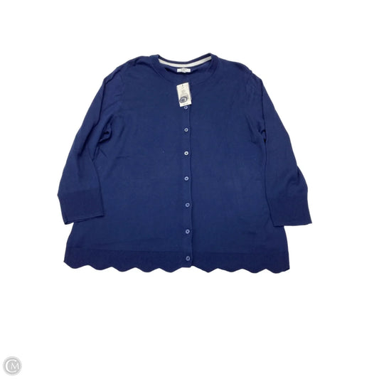 Cardigan By Crown And Ivy In Navy, Size: 1x