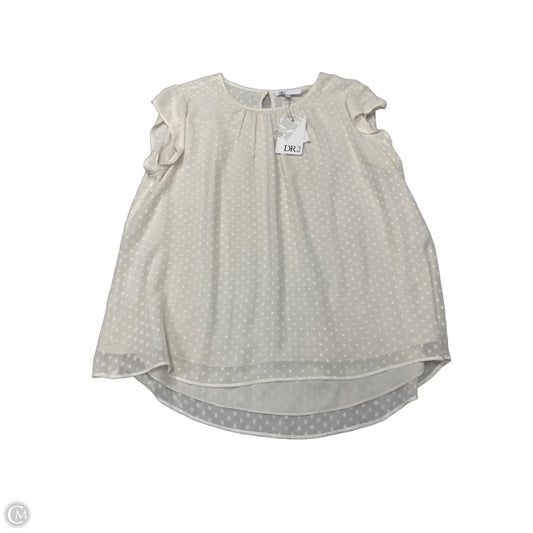 Top Short Sleeve By Dr2 In Cream, Size: Xl