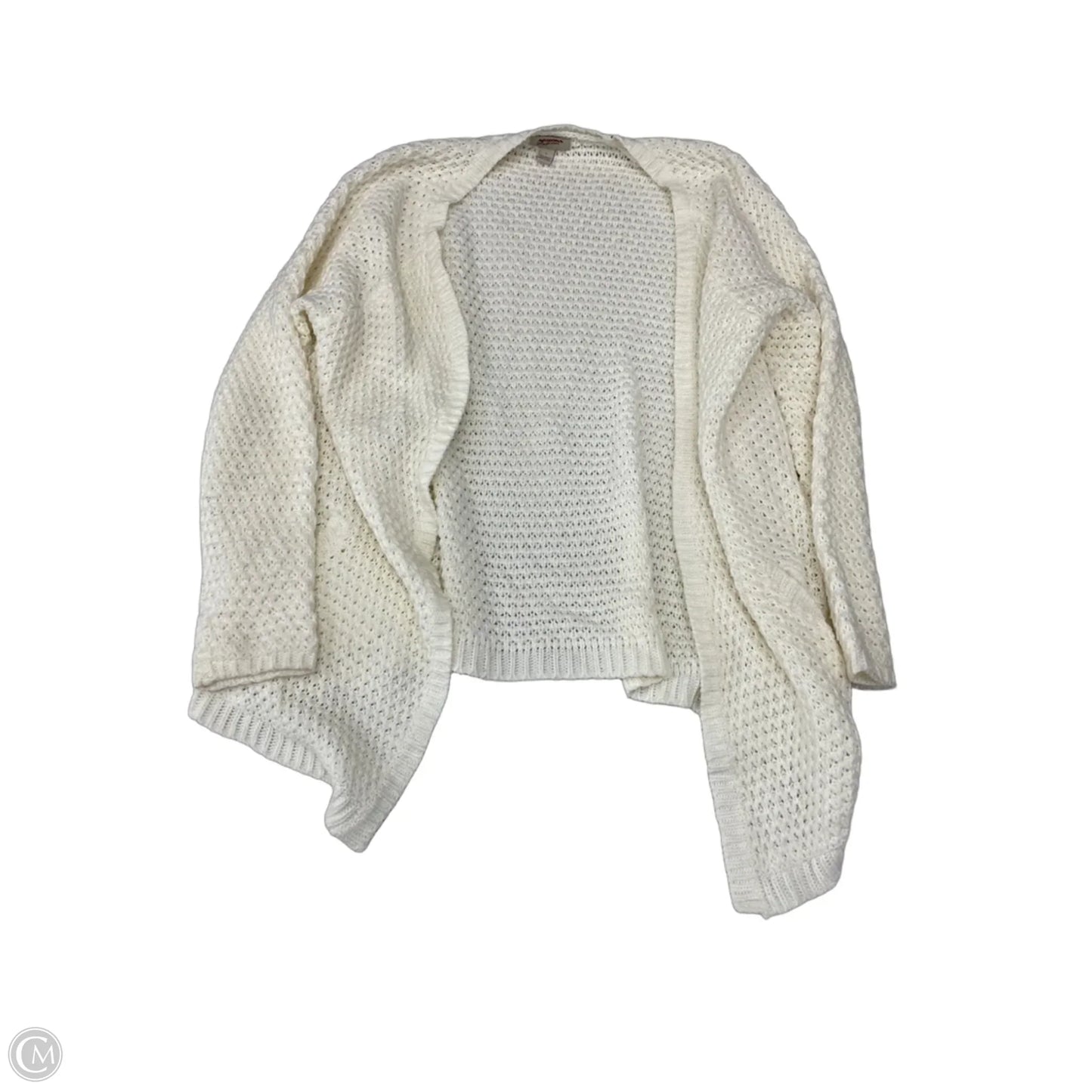 Sweater Cardigan By Arizona In Cream, Size: L