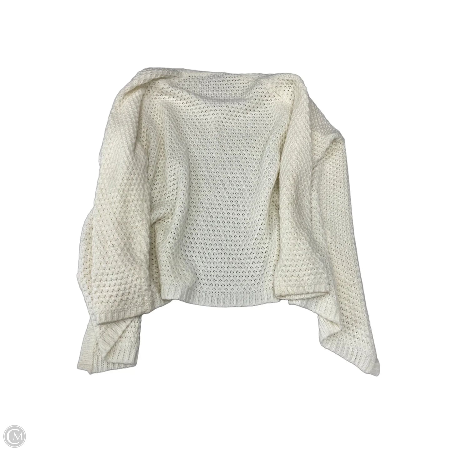 Sweater Cardigan By Arizona In Cream, Size: L