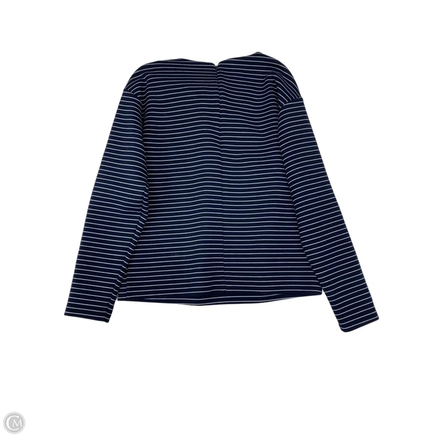 Top Long Sleeve By Banana Republic In Striped Pattern, Size: S
