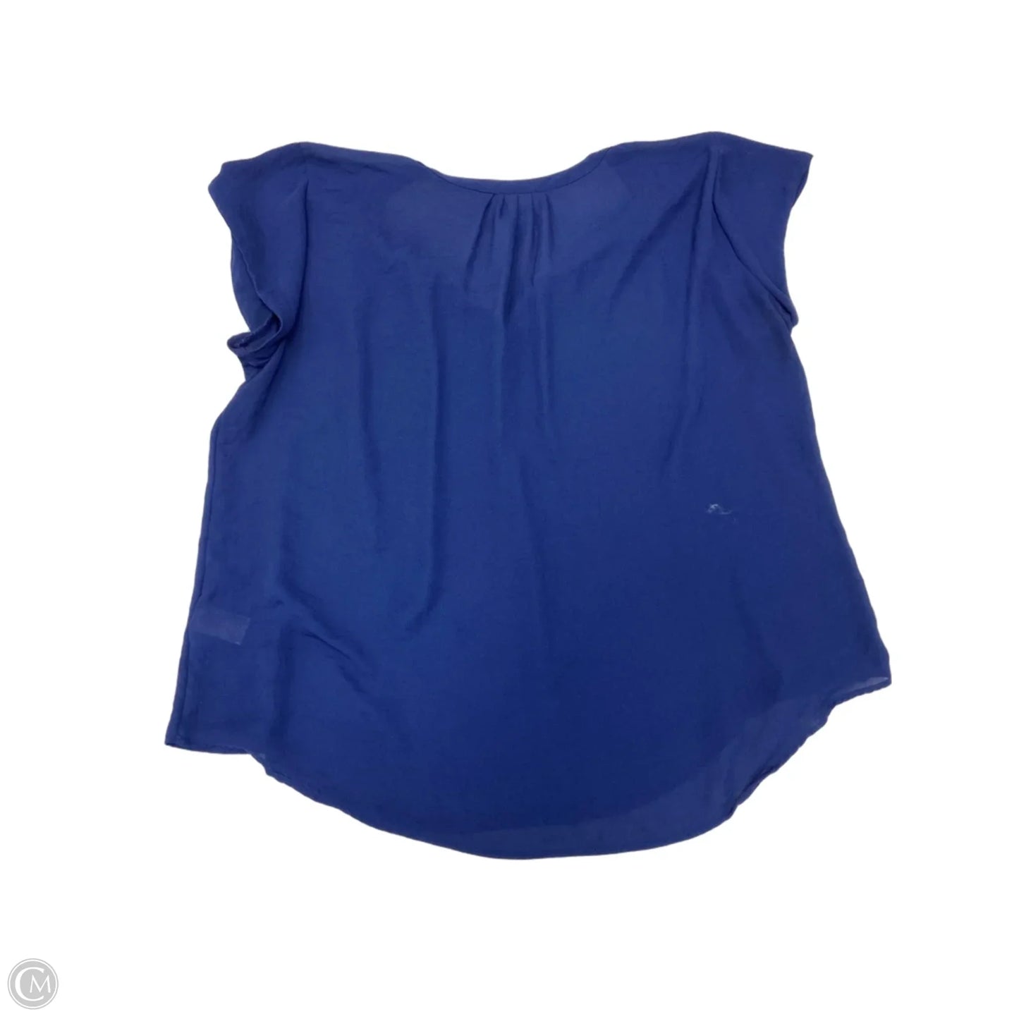 Top 2pc Short Sleeve By Liz Claiborne In Blue, Size: Xxl