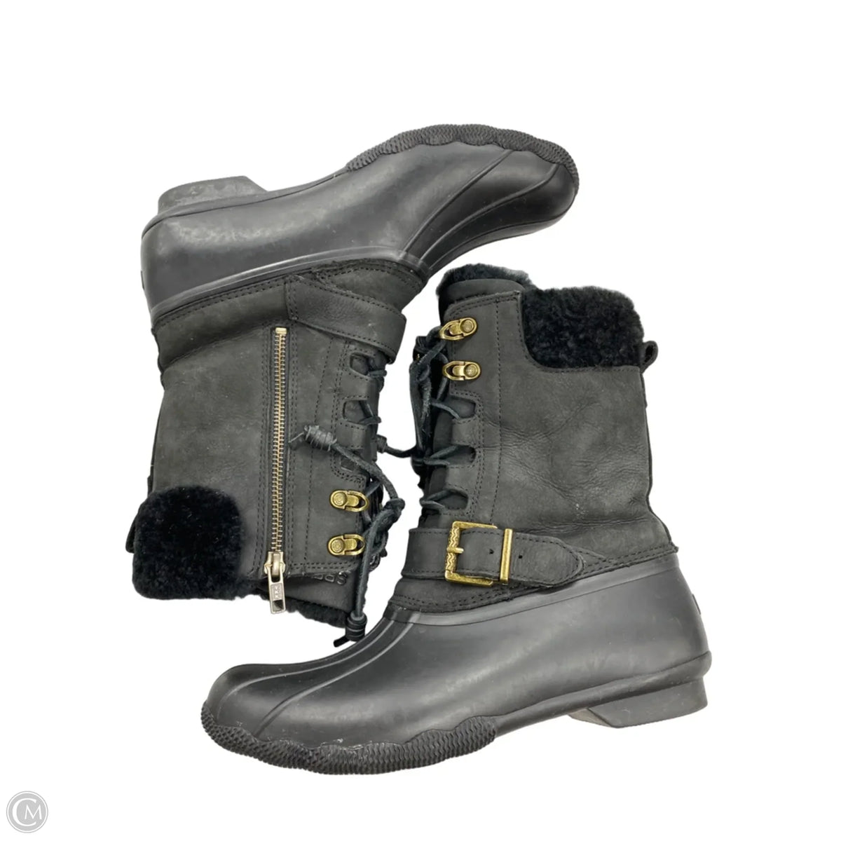 Boots Rain By Sperry In Black, Size: 8.5