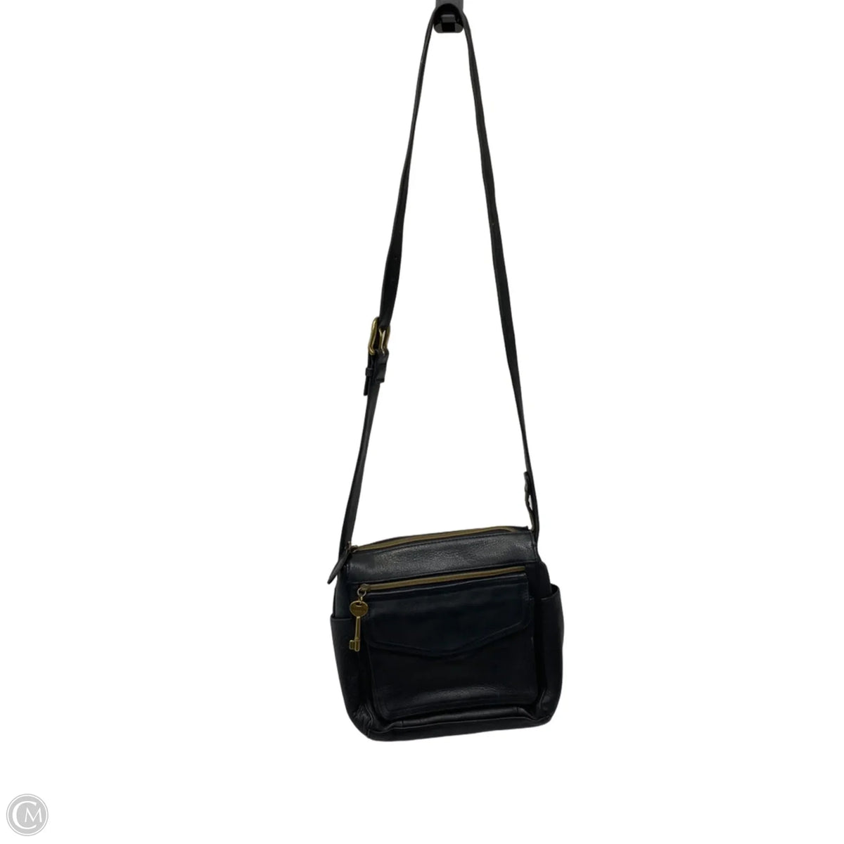 Crossbody Leather By Fossil, Size: Large
