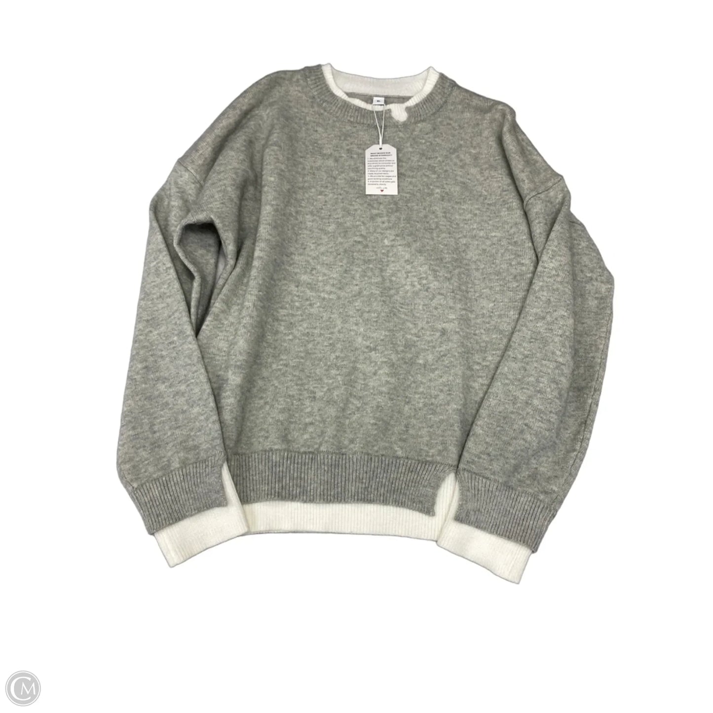 Sweater By Cme In Grey, Size: Xl