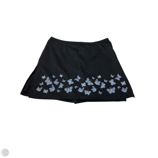 Skirt Mini & Short By Divine In Black & Blue, Size: 3x