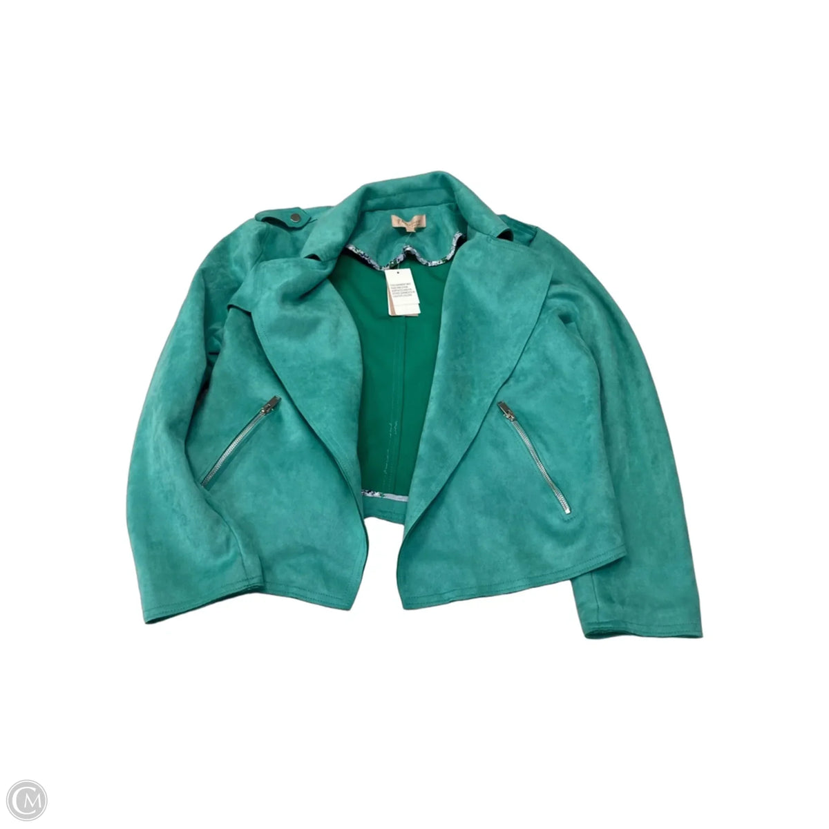 Jacket Moto By Philosophy In Aqua, Size: Xl