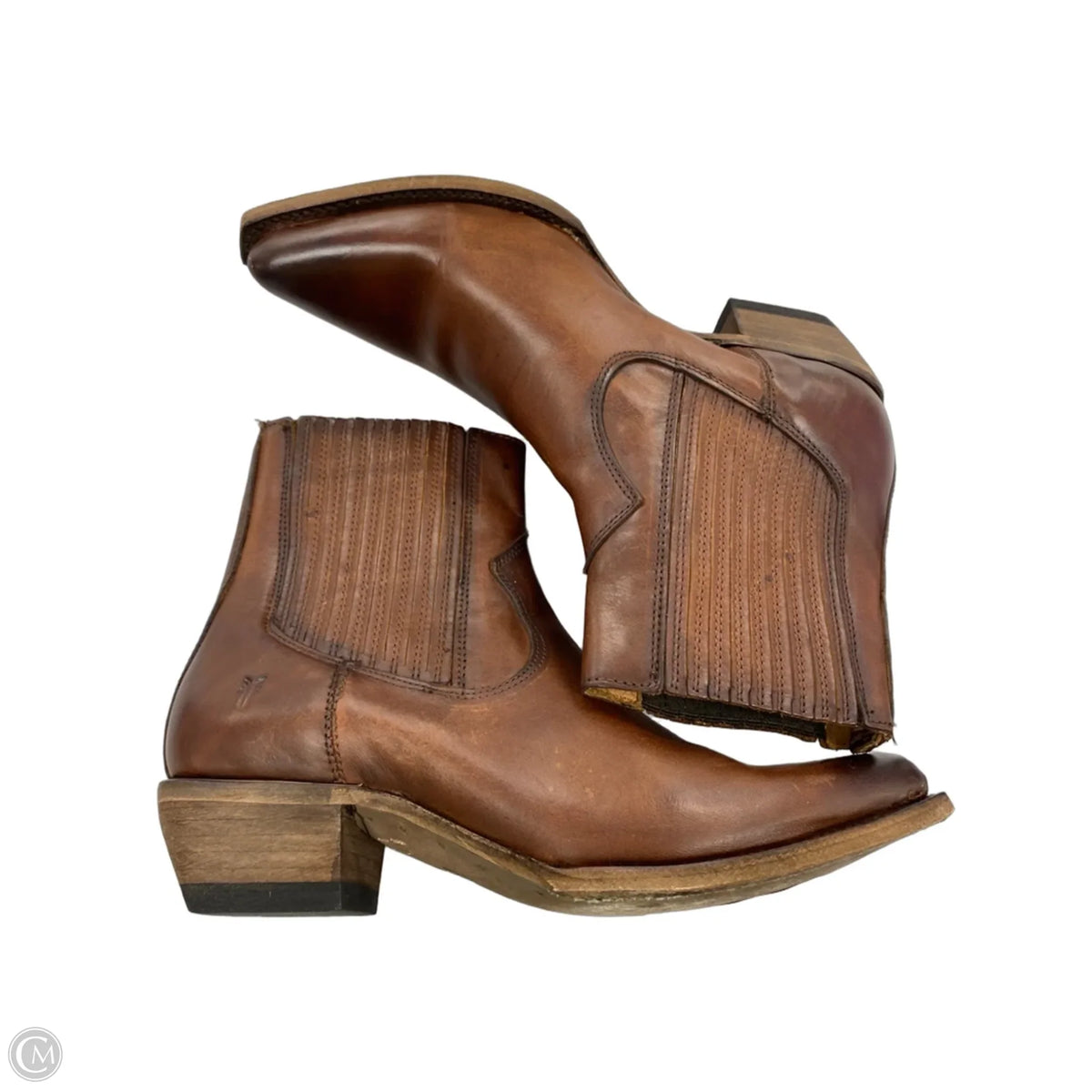 Boots Designer By Frye In Brown, Size: 7.5