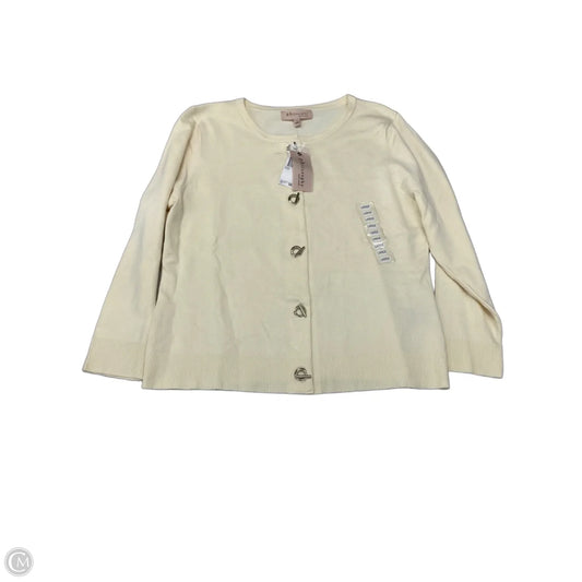 Cardigan By Philosophy In Cream, Size: L