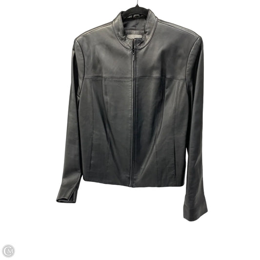 Jacket Leather By Kate Hill In Black, Size: Xl