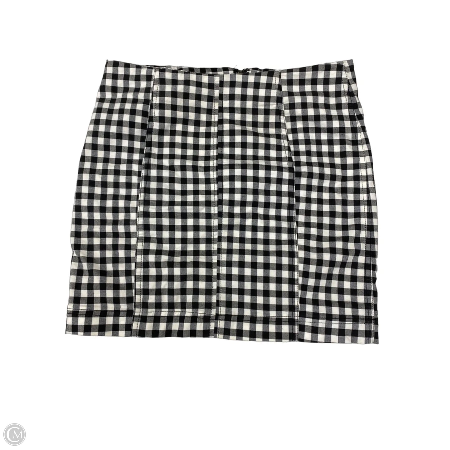 Skirt Mini & Short By Free People In Black & White, Size: 8