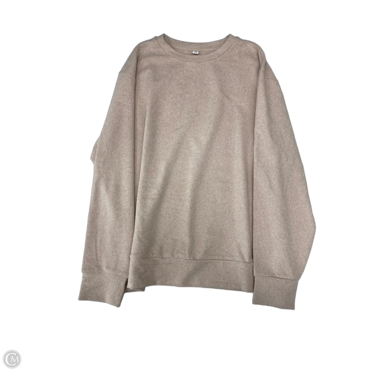 Top Long Sleeve Basic By Uniqlo In Pink, Size: M