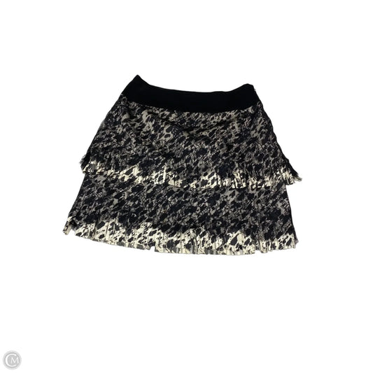 Skirt Mini & Short By Ann Taylor In Black & Cream, Size: Xs