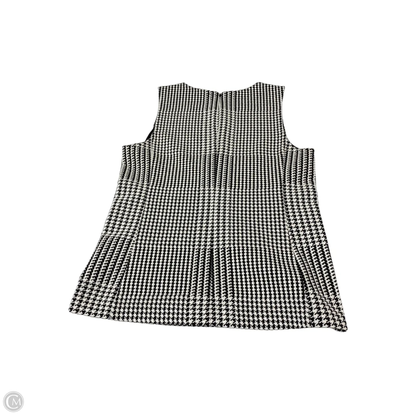 Top Sleeveless By Ann Taylor In Black & White, Size: S