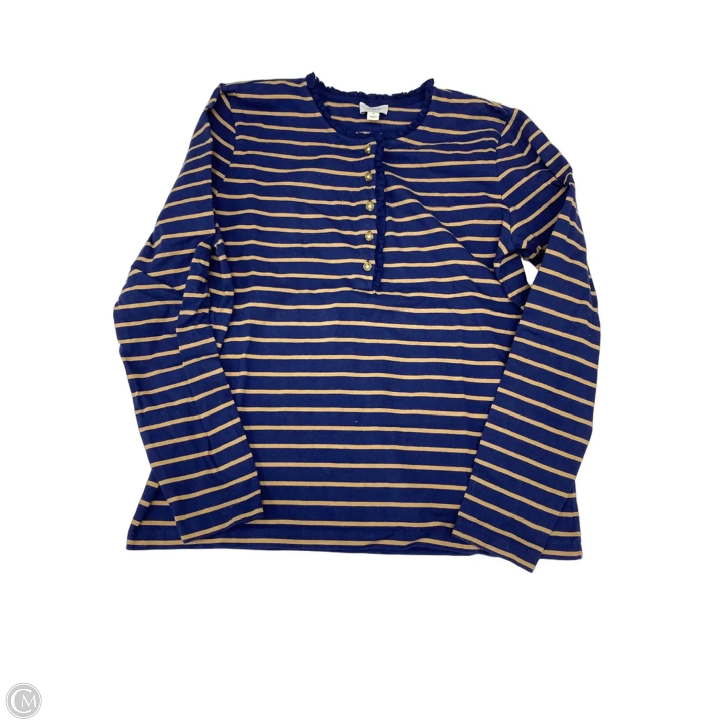 Top Long Sleeve By J. Crew In Striped Pattern, Size: S