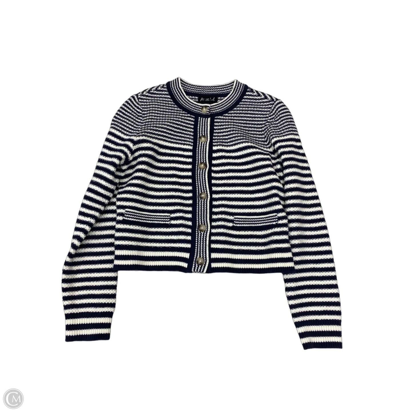 Cardigan By Marled In Striped Pattern, Size: M