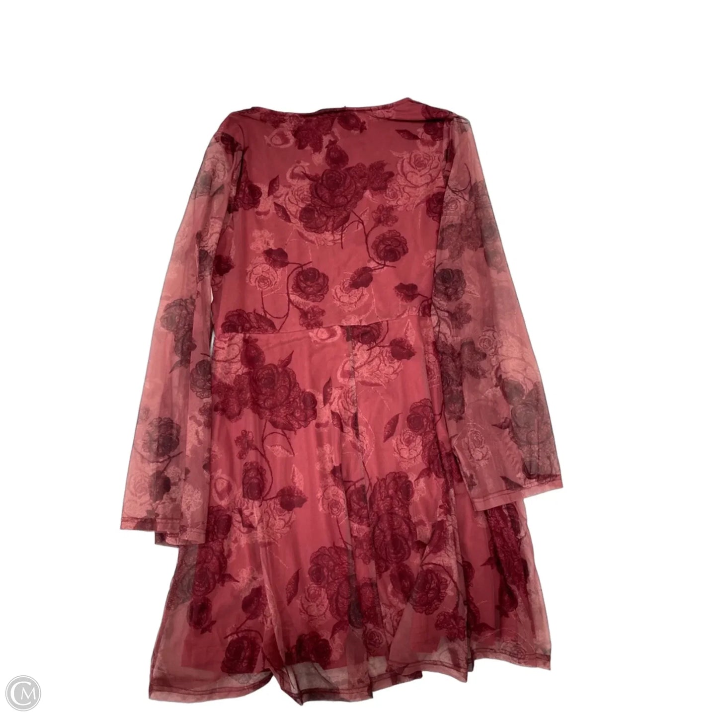 Dress Casual Short By Cider In Maroon, Size: 2x