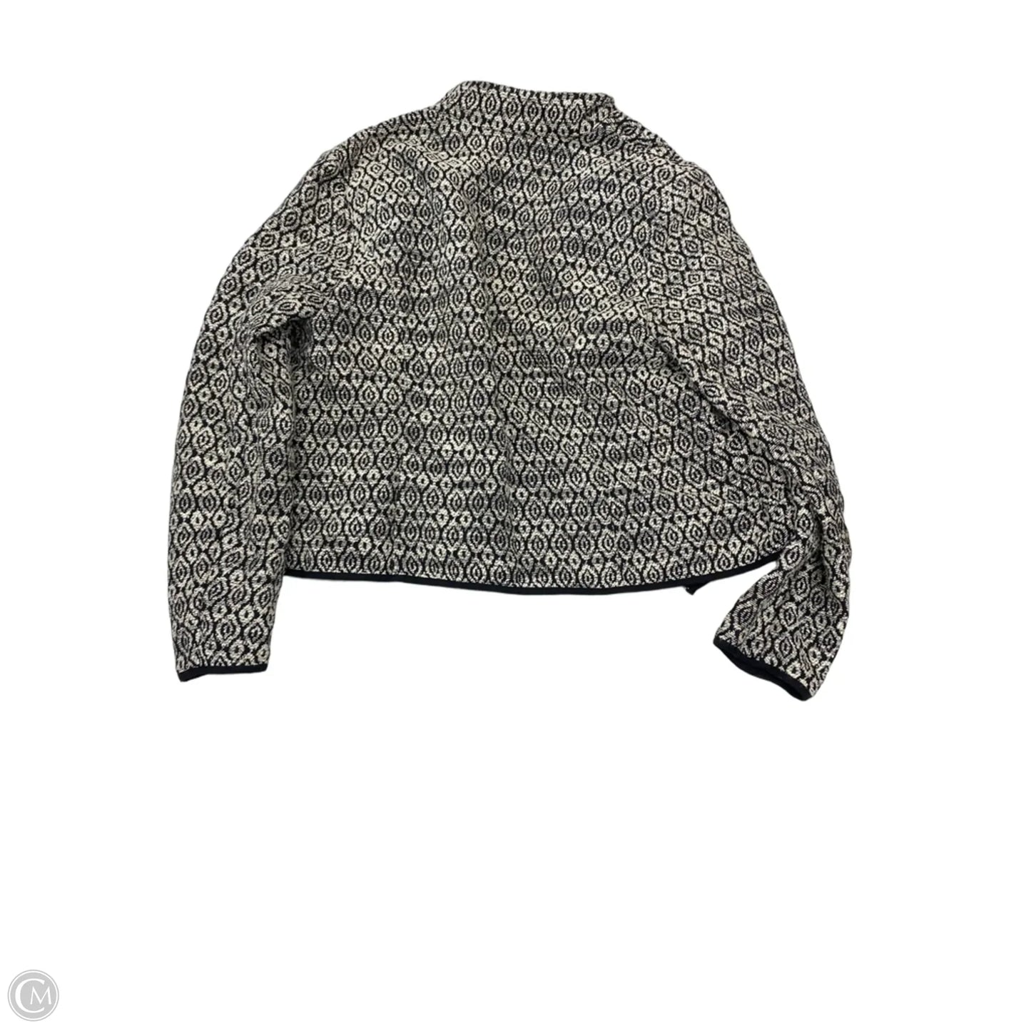 Blazer By Chicos In Black & Cream, Size: M
