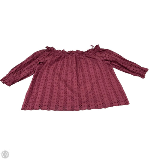 Top 3/4 Sleeve By Lane Bryant In Mauve, Size: Xl