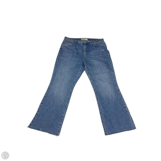Jeans Straight By Topshop In Blue, Size: 16