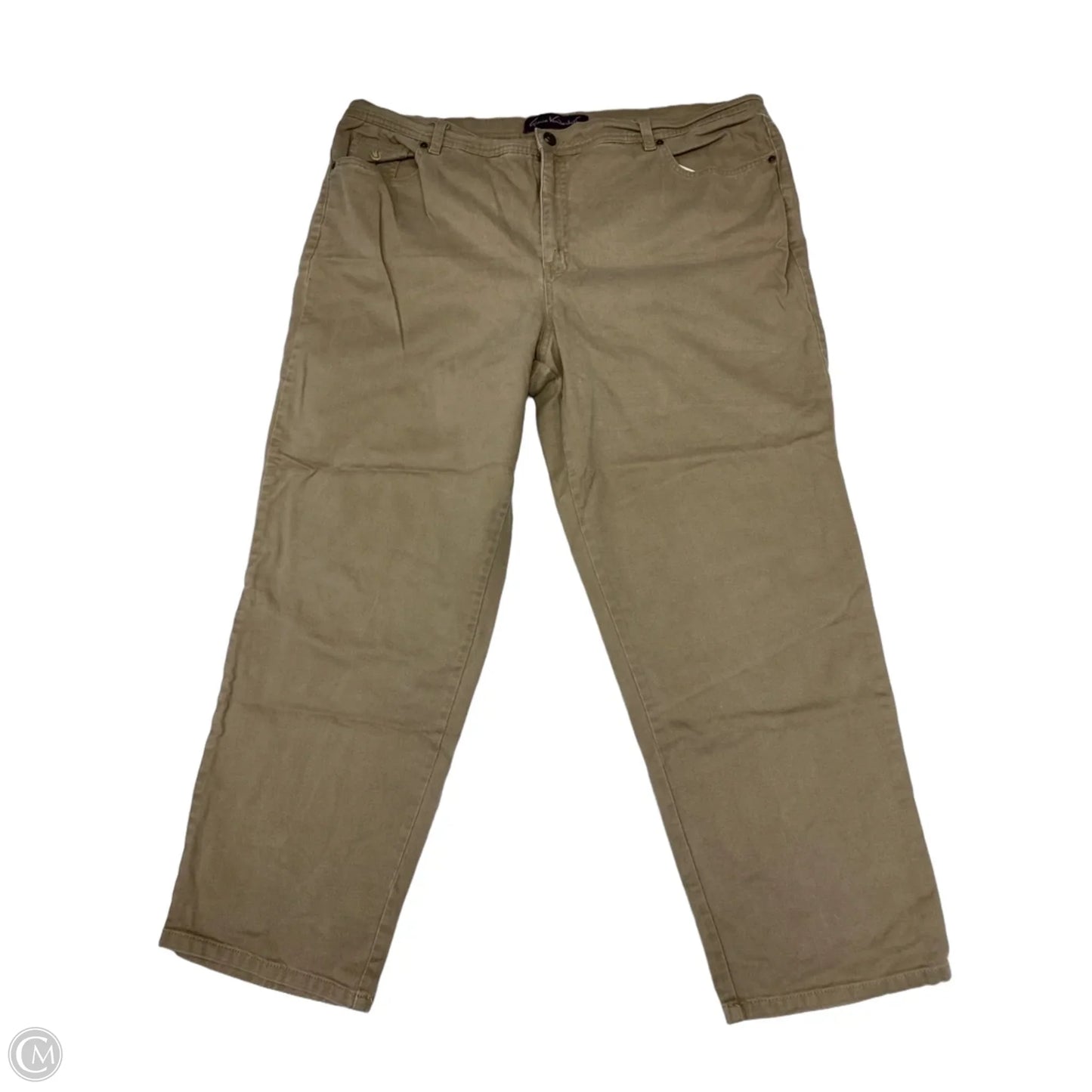 Jeans Straight By Gloria Vanderbilt In Tan, Size: 22