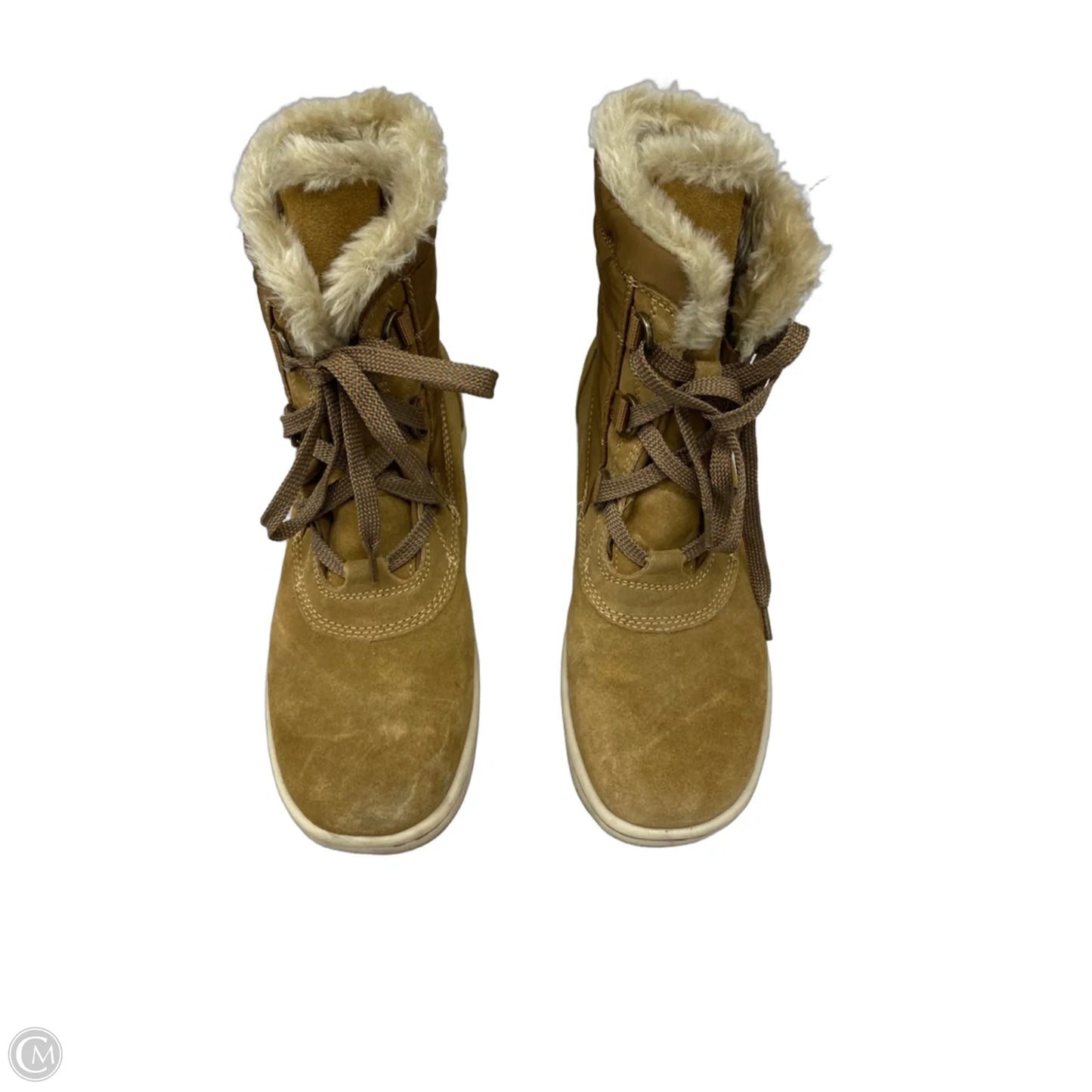 Boots Ankle Flats By Bare Traps In Tan, Size: 8.5
