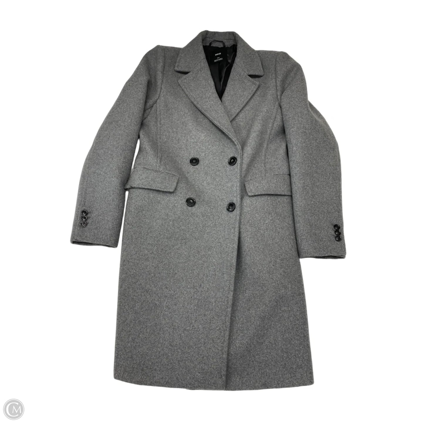 Coat Peacoat By Mng In Grey, Size: M